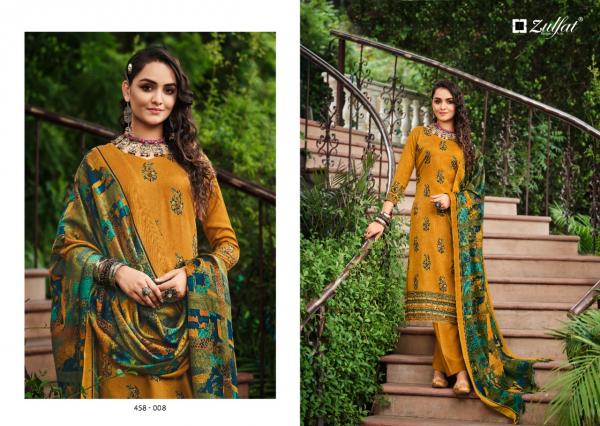 Zulfat Nusrat Pure Wool Pashmina Designer Exclusive Dress Material Collection